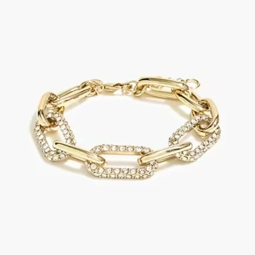 J.Crew Factory Pavé Links Bracelet - Picture 2 of 6